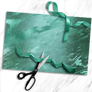 Molten Jade Emerald Green Luxury Marble Tissue Paper