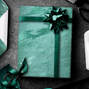 Gift Wrapping Paper 2 Sheets Nagarjun Emerald Green 