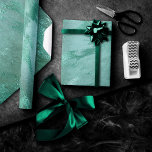 Molten Jade | Emerald Green Luxury Marble Wrapping Paper<br><div class="desc">#abstractart Sophisticated modern contemporary rich and vibrant emerald kelly green jewel tone abstract marble. This hand-painted watercolor and mixed medium gradient features abstract fluid swirls creating a cool pattern accented by glitter veins for texture that adds the perfect pop of color and elegance. For matching products or customizations, please visit...</div>