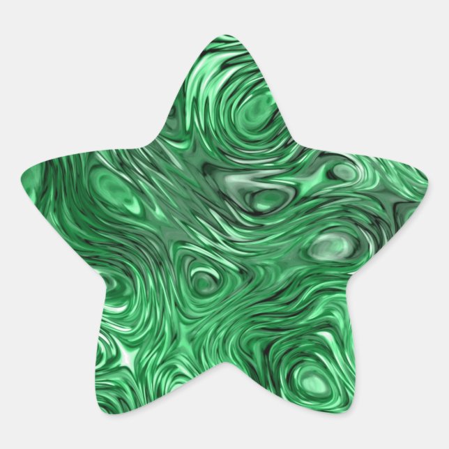 Molten Jade print sticker star (Front)
