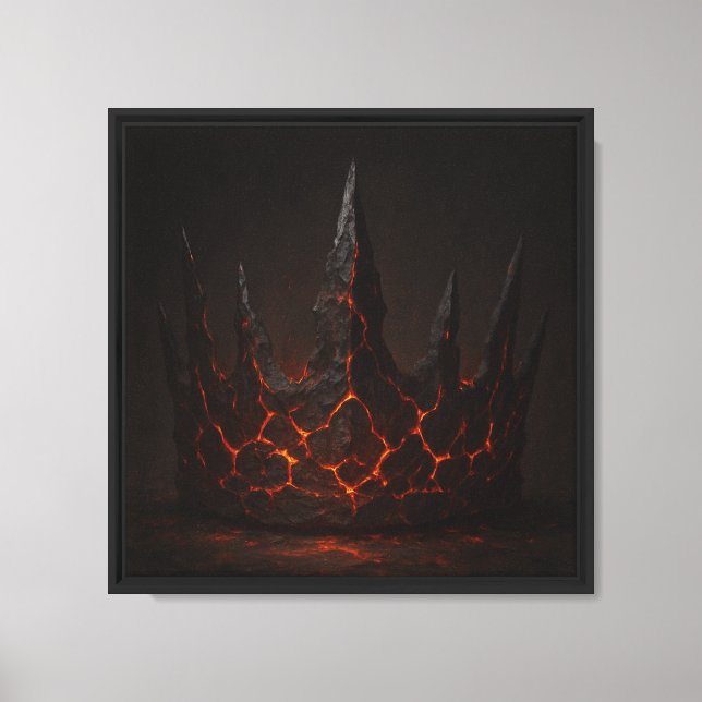 Molten Lava Crown Relic Canvas Print (Front)