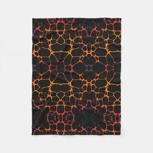 Molten Lava Geometric Blanket (Front)