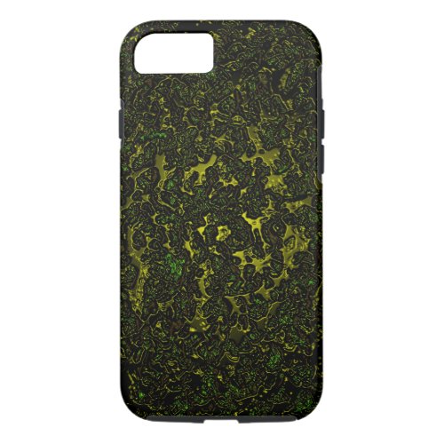 Molten metal abstract dark iPhone 87 case