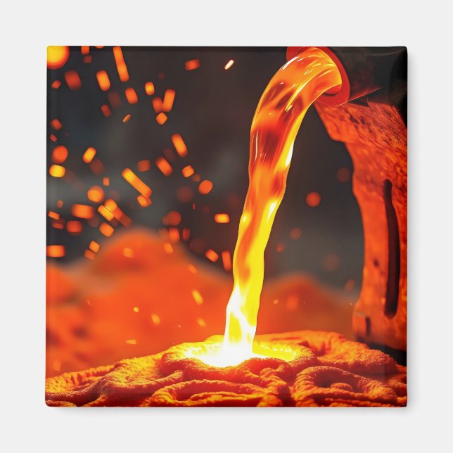 molten metal flowing magnet (Front)