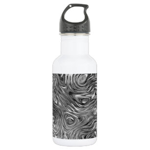 Molten print aluminium white stainless steel water bottle