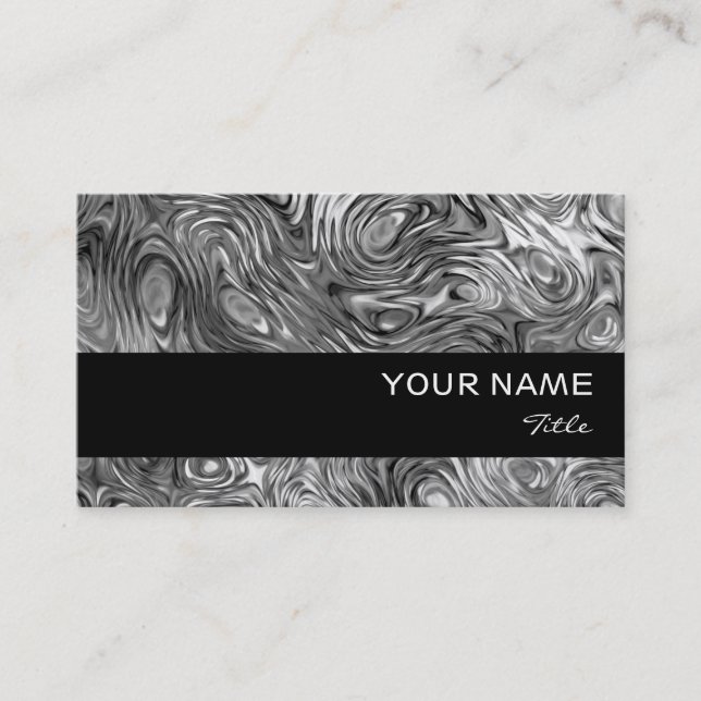 Molten print business card black stripe (Front)