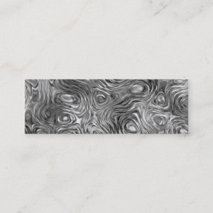 Molten print business card skinny white