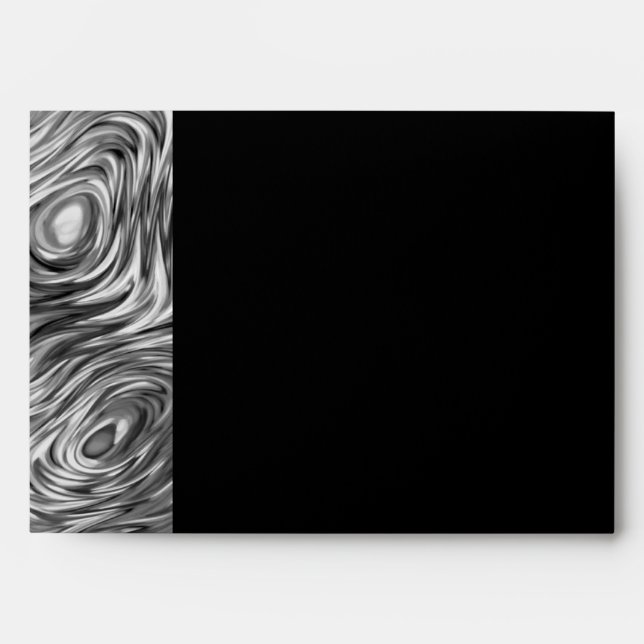 Molten print envelope A7 side stripe black (Front)
