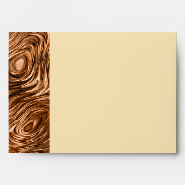 Molten print envelope A7 side stripe cream (Front)
