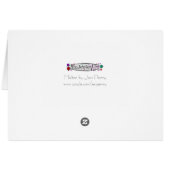 Molten print greetings card (Back Horizontal)