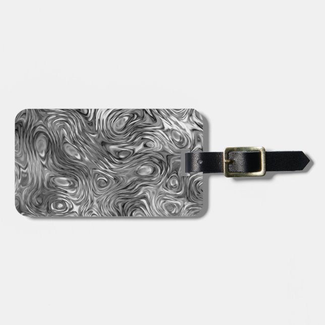 Molten print luggage tag 2 sides (Front Horizontal)
