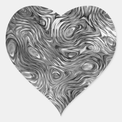 Molten print sticker heart