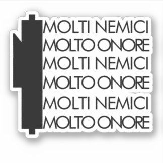 MOLTI NEMICI STICKER
