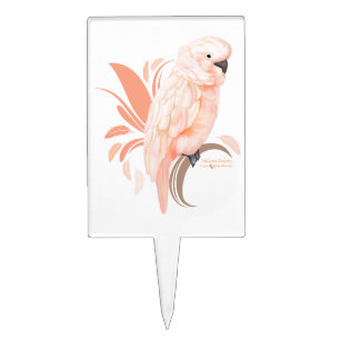 Moluccan Cockatoo Cake Topper