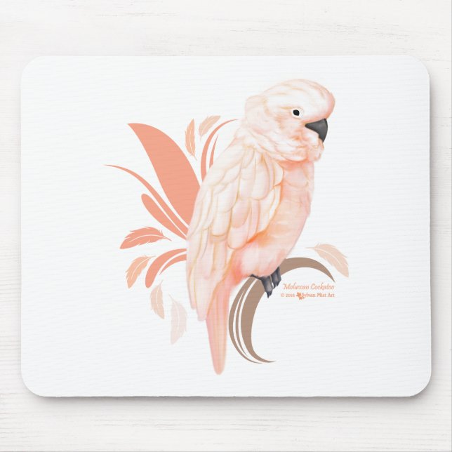 Moluccan Cockatoo Mouse Pad (Front)