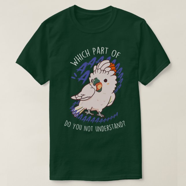 Moluccan Cockatoo Parrot Aaaa T-Shirt (Design Front)