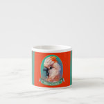 Moluccan Cockatoo Realistic Painting Espresso Cup