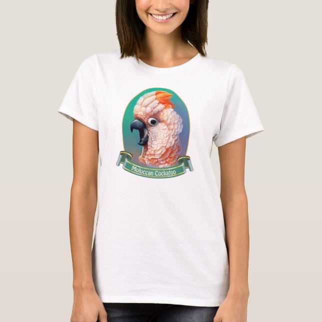Moluccan Cockatoo realistic painting T-Shirt (Front)