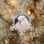 Moluccan Cockatoo Snowflake Pewter Christmas Ornament