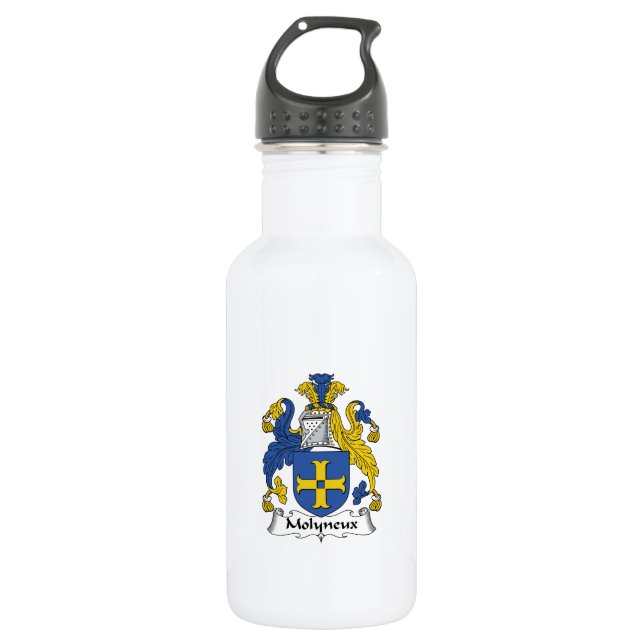 Molyneux Family Crest Water Bottle (Front)