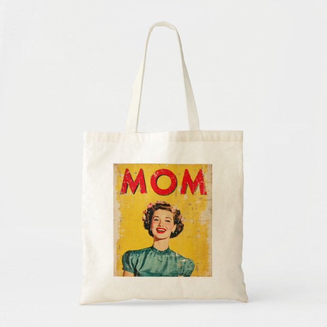 MOM (1) 1960s-Inspired Graphics Tote Bag (Front)