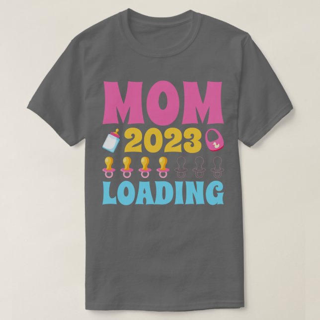 Mom 2023 Loading New Mother T-Shirt (Design Front)