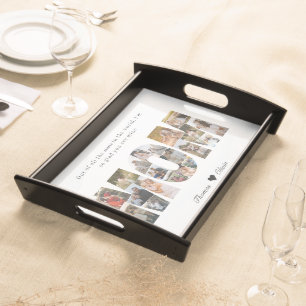 Mom 20 Photo Collage Gift for Mother's Day Serving Tray