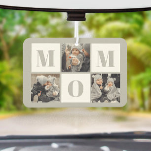 Mom 3 Photo Collage Gray Air Freshener