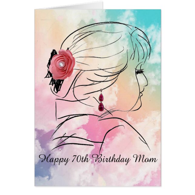 Mom 70th Birthday Cards (Front)