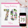 Mom 70th Birthday Number 70 Photo Collage Card