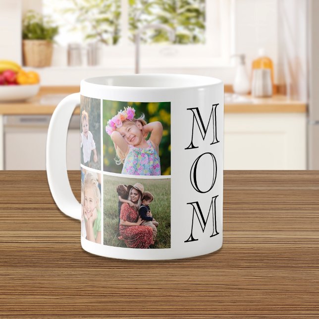 Mom 8 Photo Collage Coffee Mug (Creator Uploaded)