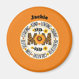 Mom: A Garden of Strength and Love Design Magnet