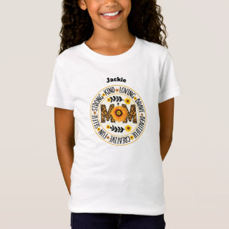 Mom: A Garden of Strength and Love Design T-Shirt