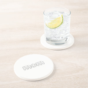 Mom Alphabet Tracing Mother's Day Gift Coaster