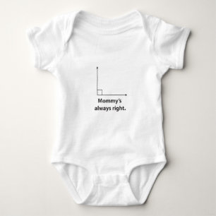 MOM ALWAYS RIGHT - funny math Baby Bodysuit