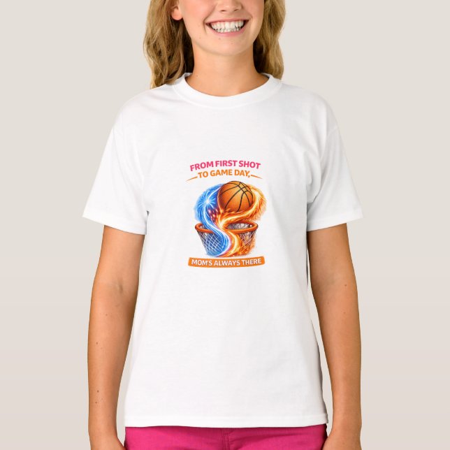 Mom' Always There Basketball Shirt (Front)