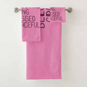 Mom Anagram Amazing Loving Protective Mother Bath Towel Set