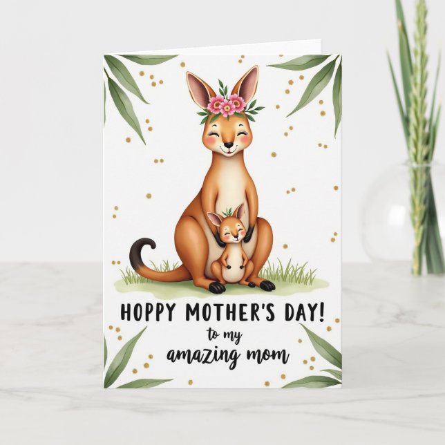 Mom And Baby Animal Love Card (Front)