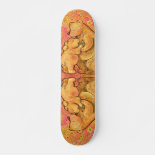 Mom and Baby Bear - Hug - Add Text / Name Skateboard