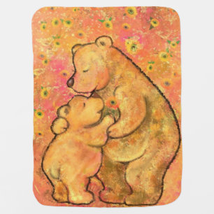Mom and Baby Bear - Hug Baby Blanket