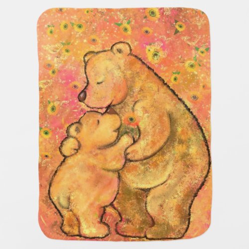 Mom and Baby Bear _ Hug Baby Blanket