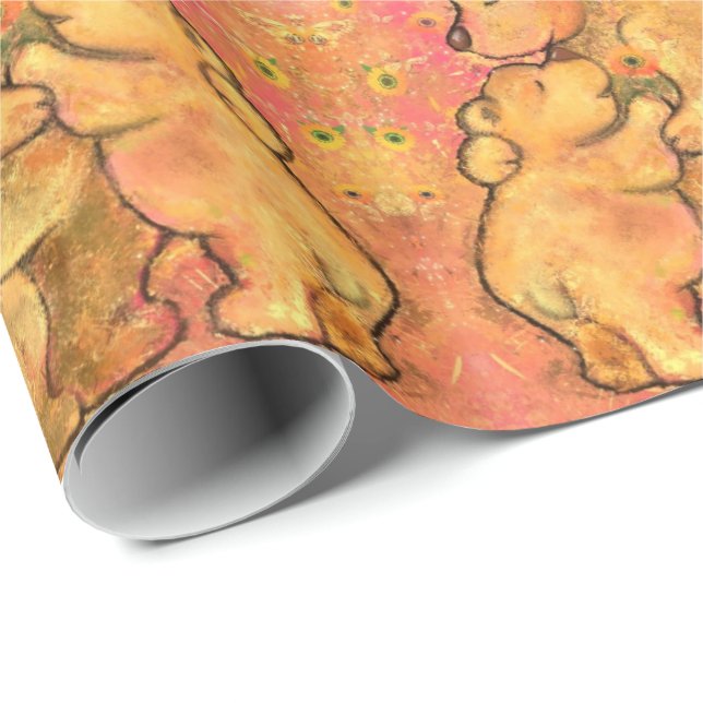Mom and Baby Bears Wrapping Paper (Roll Corner)