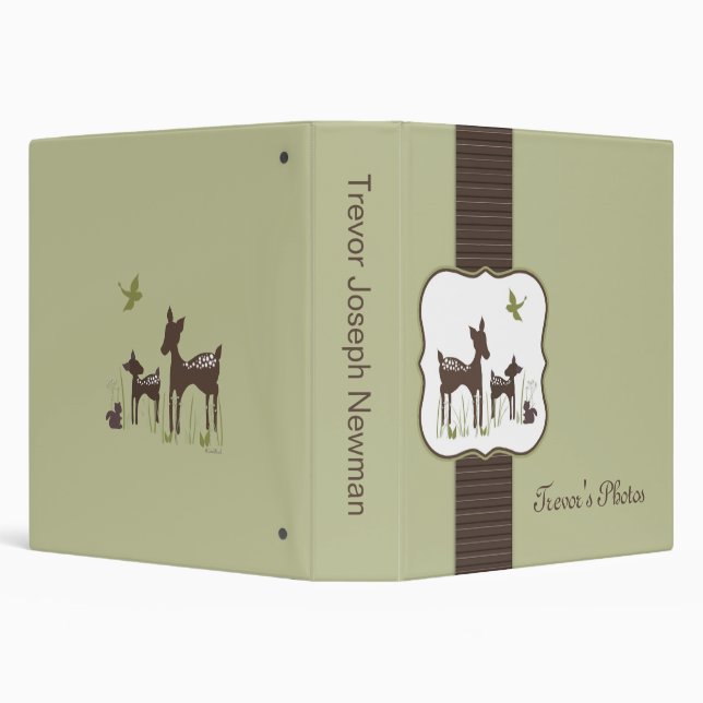 Mom and Baby Deer Photo Album Binder (Background)