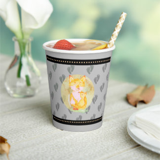 Mom and Baby Fox Shower Hot Beverage Cups