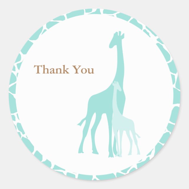 Mom and Baby Giraffe Stickers (Front)