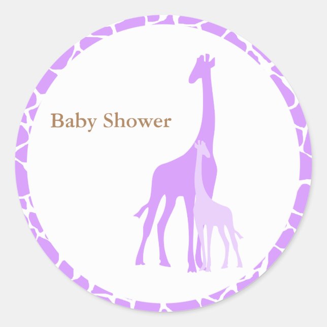 Mom and Baby Giraffe Stickers (Front)