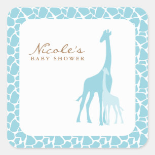 Mom and Baby Giraffe Stickers