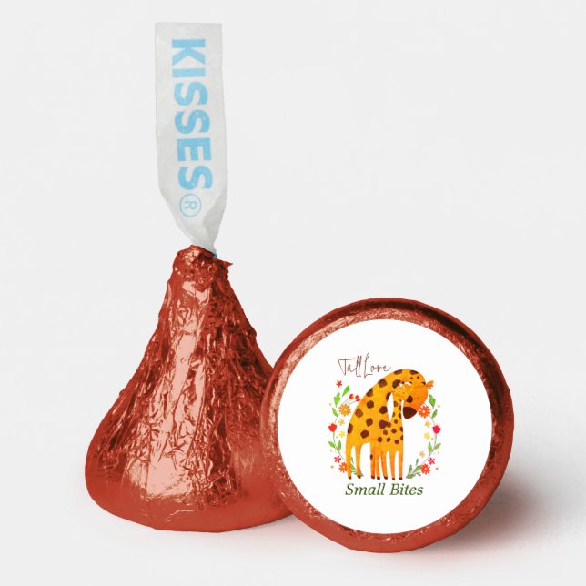 Mom and Baby Giraffe - Tall Love Small Bites  Hershey®'s Kisses® (Front)
