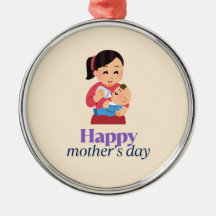 Mom and baby, happy mother's day