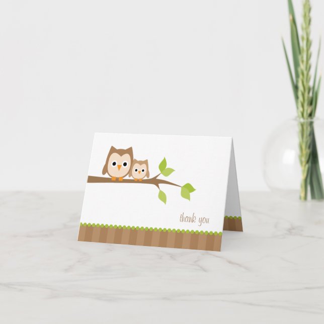 Mom and Baby Owl Note Cards (Front)